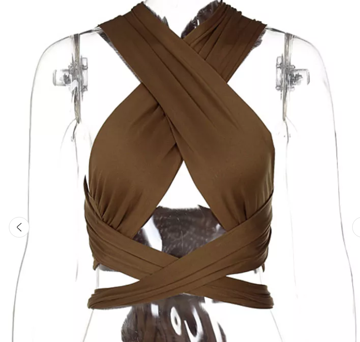 Halter top dames | Zomerse crop top
