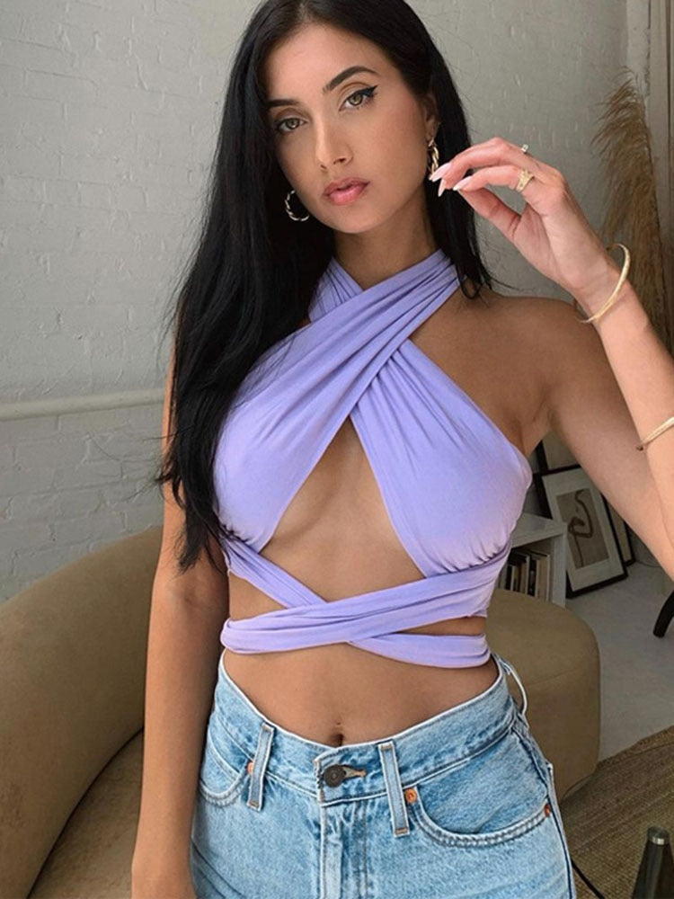 Halter top dames | Zomerse crop top