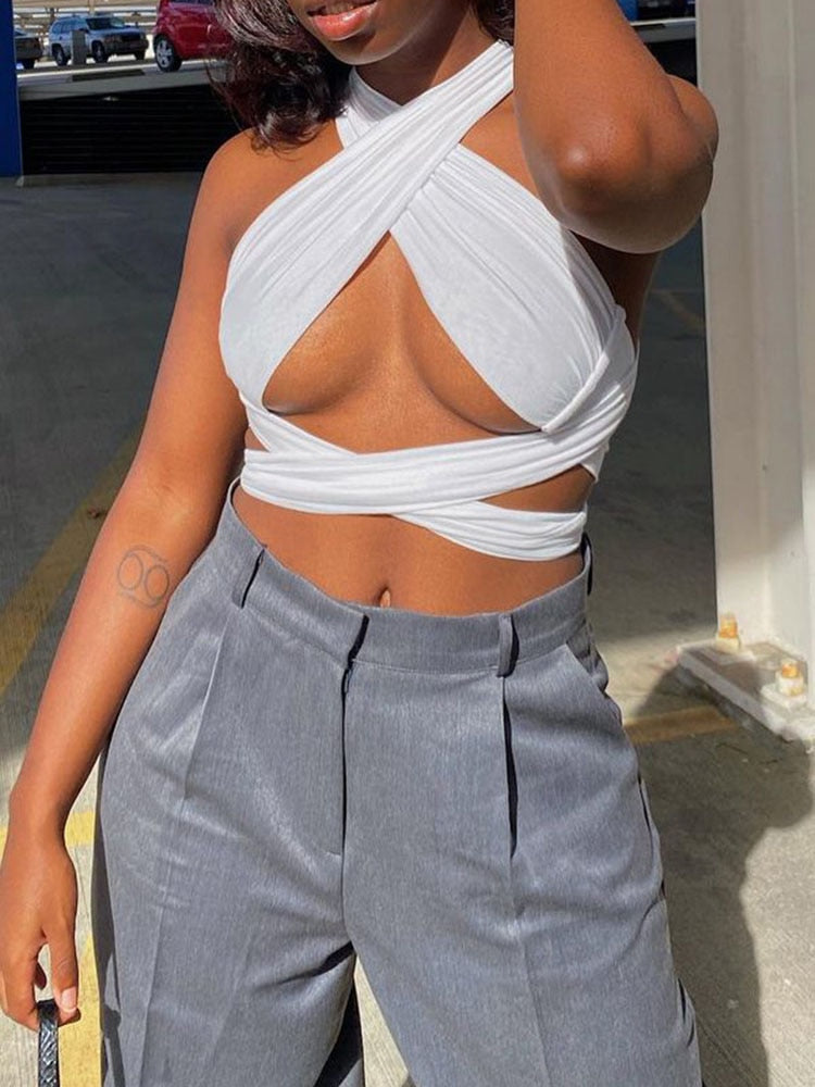 Halter top dames | Zomerse crop top