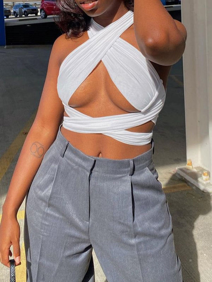 Halter top dames | Zomerse crop top