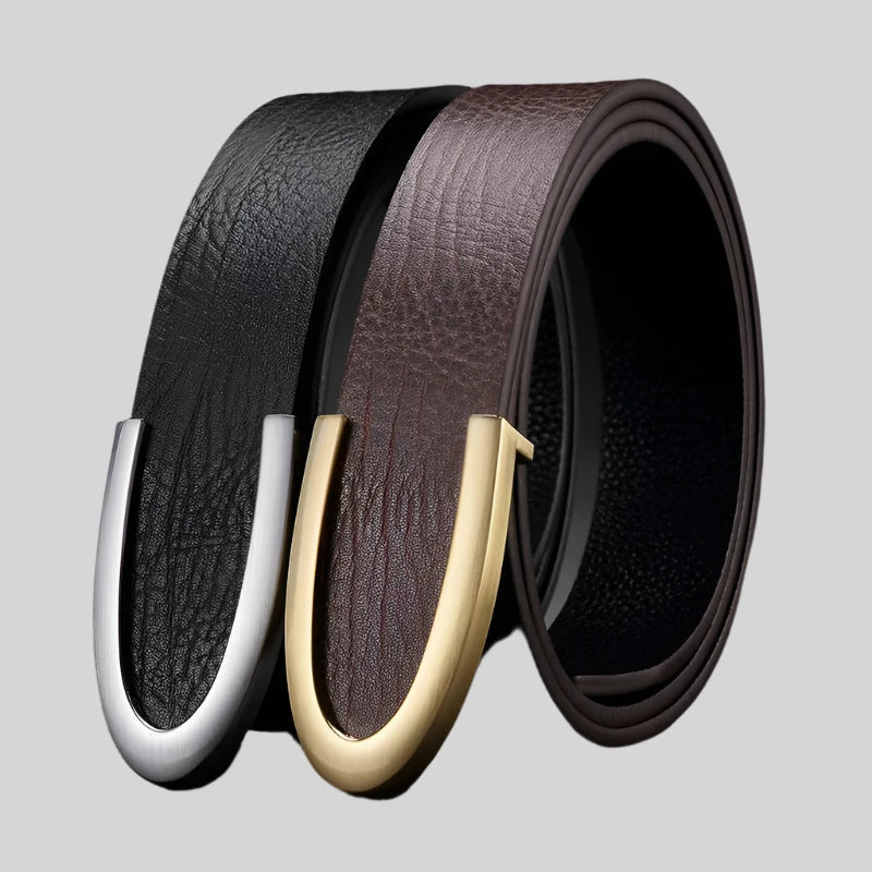 PureBuckle | Minimalistische leren riem van koeienhuid