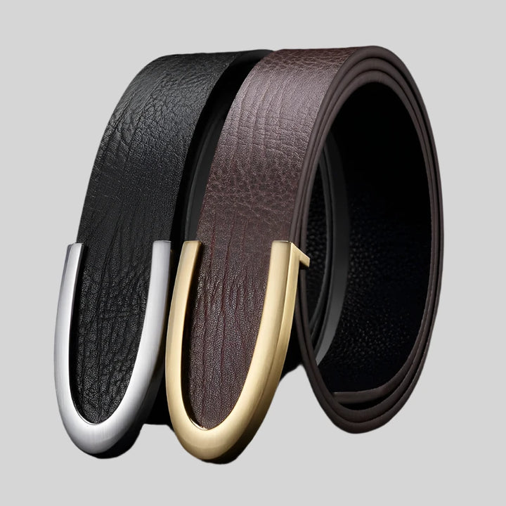 PureBuckle | Minimalistische leren riem van koeienhuid