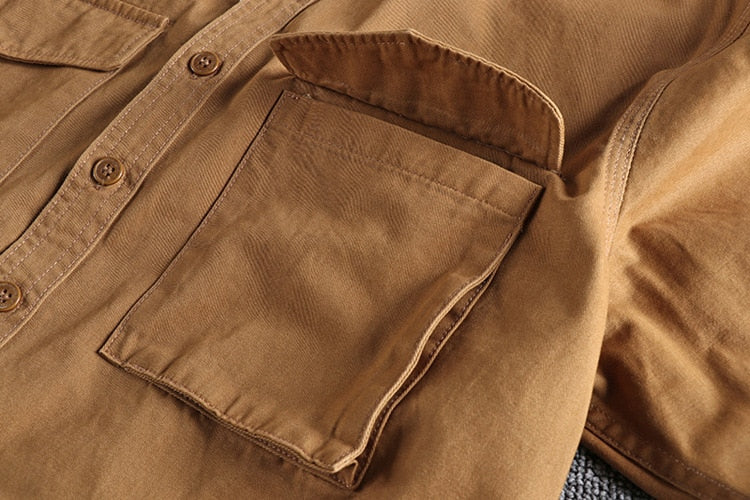 Lucas | Premium katoenen Cargo overhemd heren