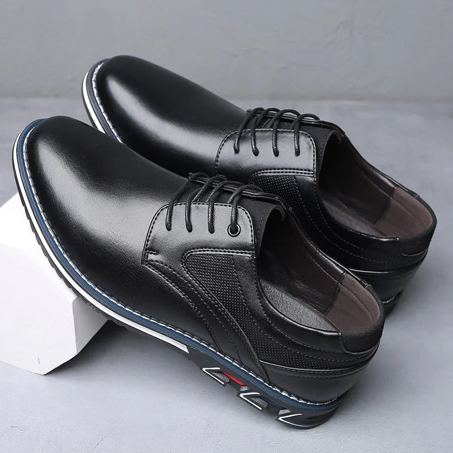 Heren schoenen | Nette leren veterschoenen orthopedisch comfort