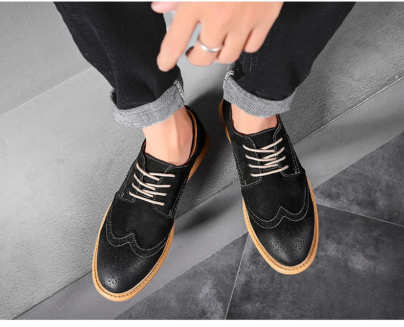 SuaveWalk | Klassieke suède brogues voor heren