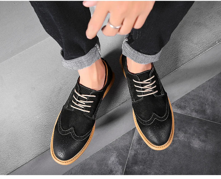 SuaveWalk | Klassieke suède brogues voor heren