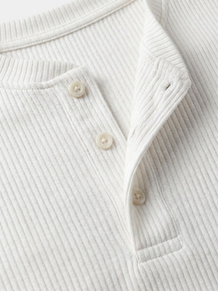 Henley shirt heren | Geribd T-shirt met knoopsluiting