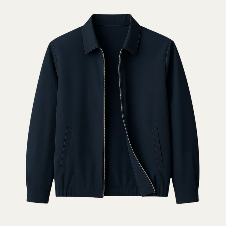 Heren bomberjas | Lichte tussenjas met rits en minimalistisch design