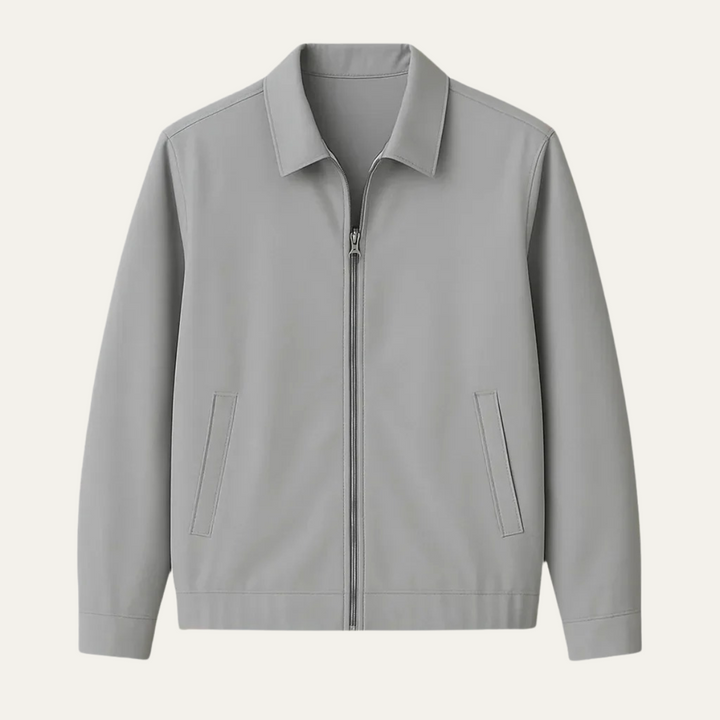 Heren bomberjas | Lichte tussenjas met rits en minimalistisch design