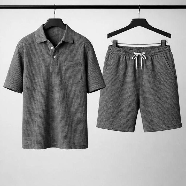 Heren set kleding | Luchtige set met shirt en korte broek