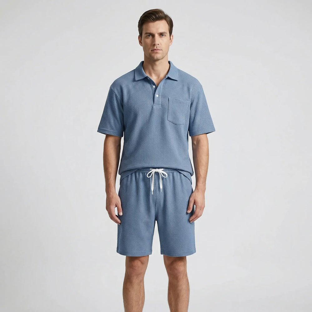 Heren set kleding | Luchtige set met shirt en korte broek