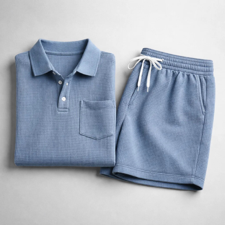 Heren set kleding | Luchtige set met shirt en korte broek