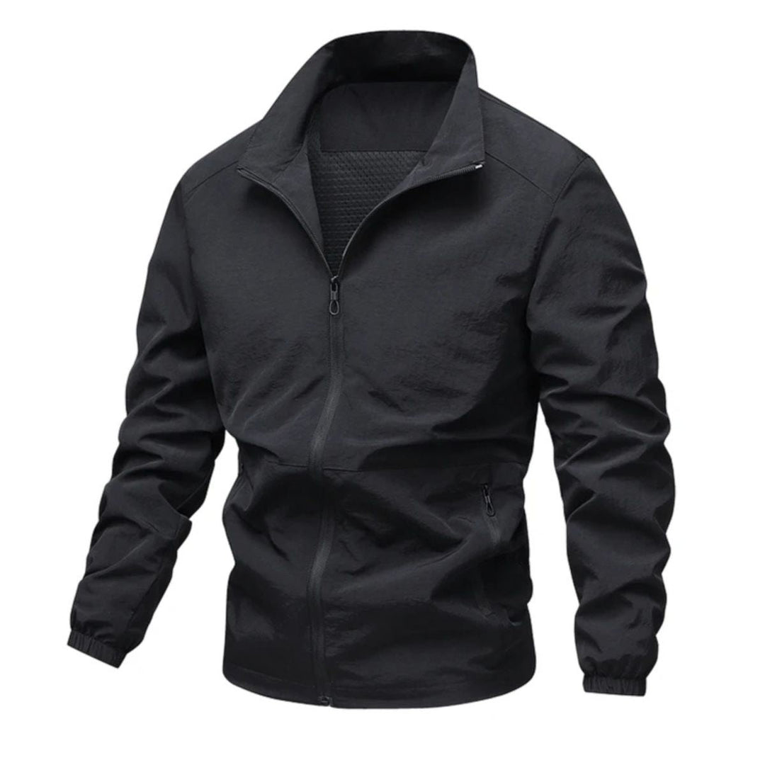 Heren windbreaker | Lichte zomerjas met rits en opstaande kraag
