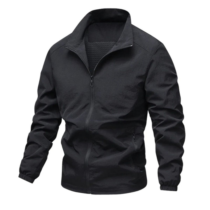 Heren windbreaker | Lichte zomerjas met rits en opstaande kraag