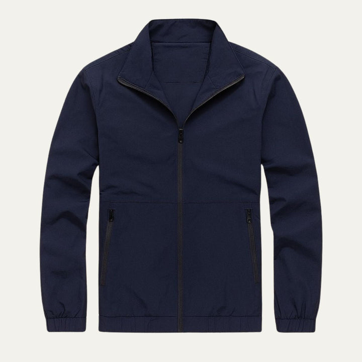 Heren windbreaker | Lichte zomerjas met rits en opstaande kraag