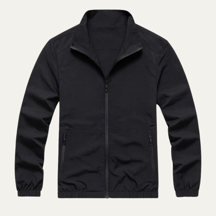 Heren windbreaker | Lichte zomerjas met rits en opstaande kraag