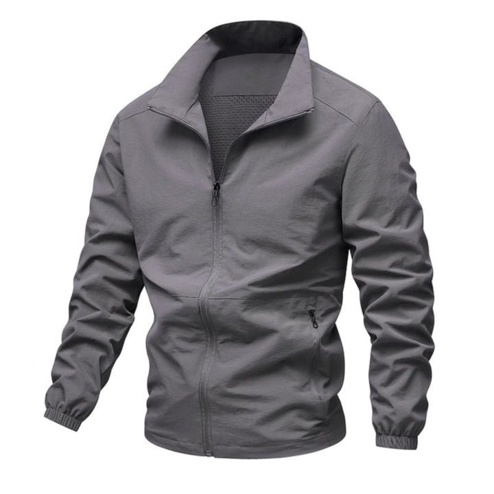 Heren windbreaker | Lichte zomerjas met rits en opstaande kraag