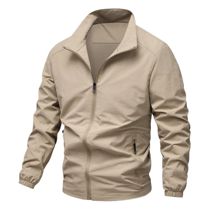 Heren windbreaker | Lichte zomerjas met rits en opstaande kraag