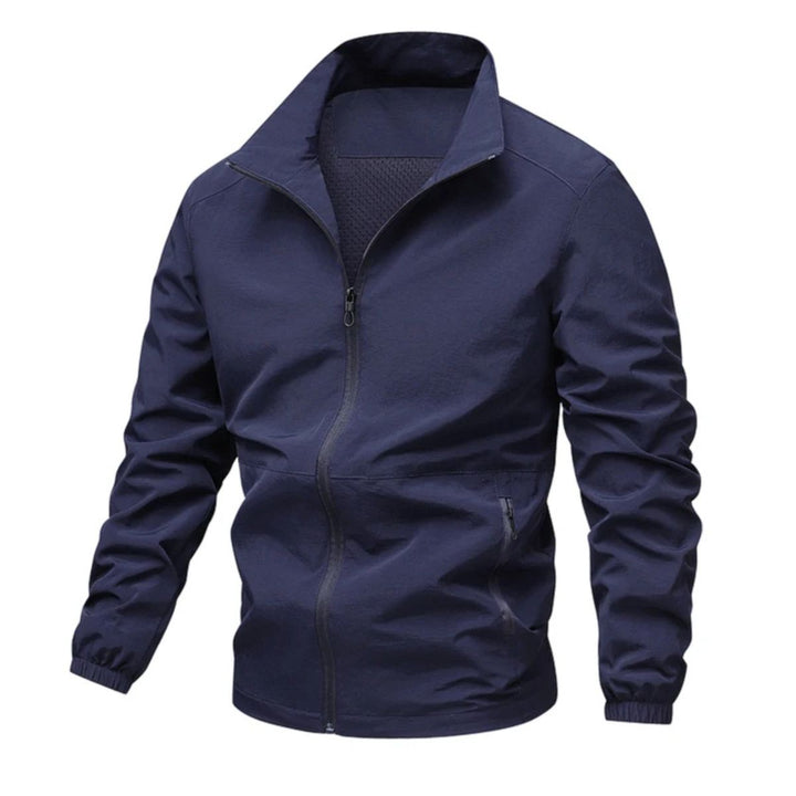 Heren windbreaker | Lichte zomerjas met rits en opstaande kraag