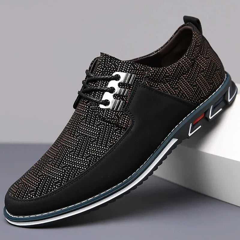 Herenschoenen | Casual veterschoenen met comfortzool