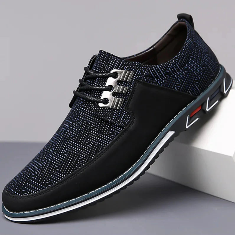 Herenschoenen | Casual veterschoenen met comfortzool