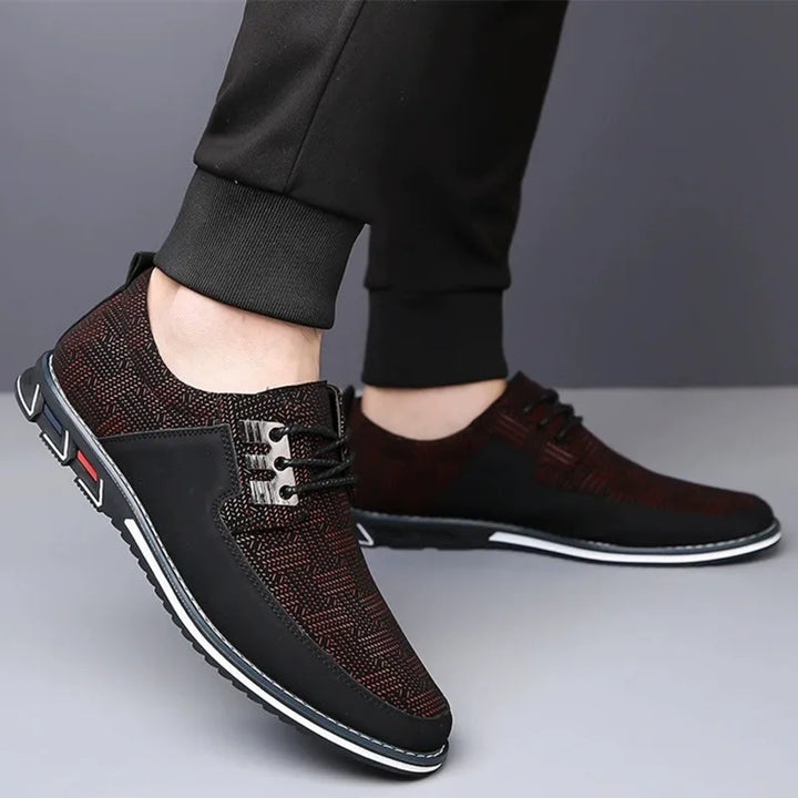 Herenschoenen | Casual veterschoenen met comfortzool