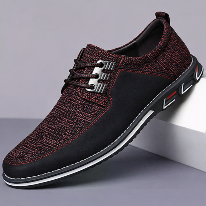Herenschoenen | Casual veterschoenen met comfortzool
