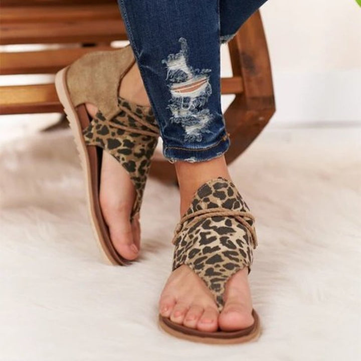 PanteraChic | Trendy sandalen met panterprint comfort