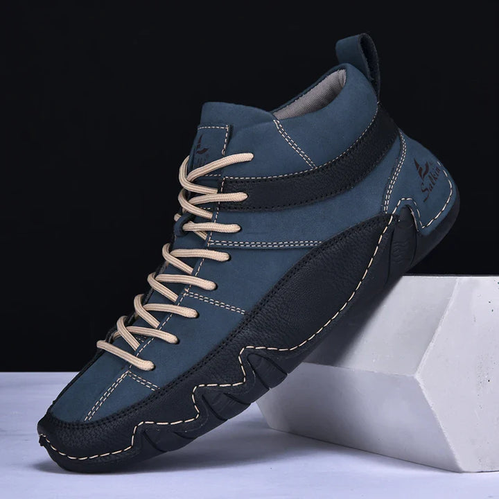 Hoge sneakers heren | Casual veterschoenen