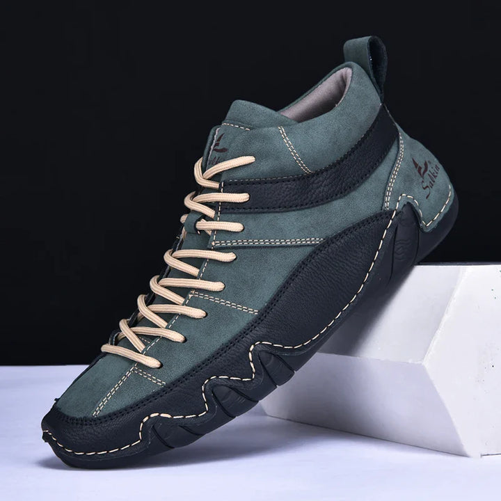 Hoge sneakers heren | Casual veterschoenen