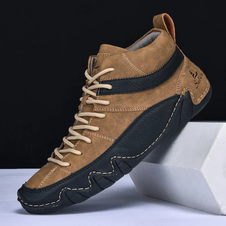 Hoge sneakers heren | Casual veterschoenen