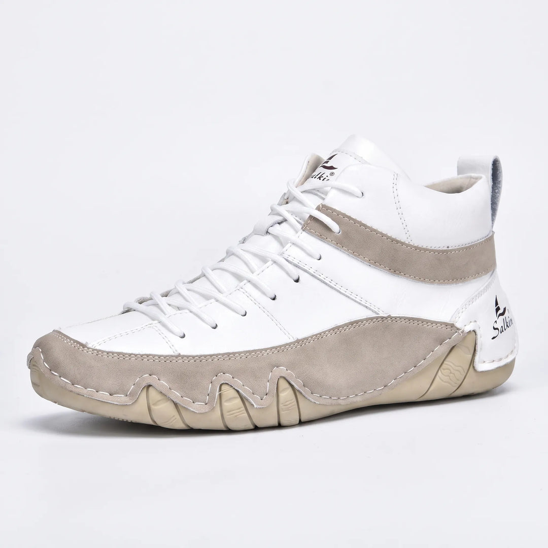 Hoge sneakers heren | Casual veterschoenen