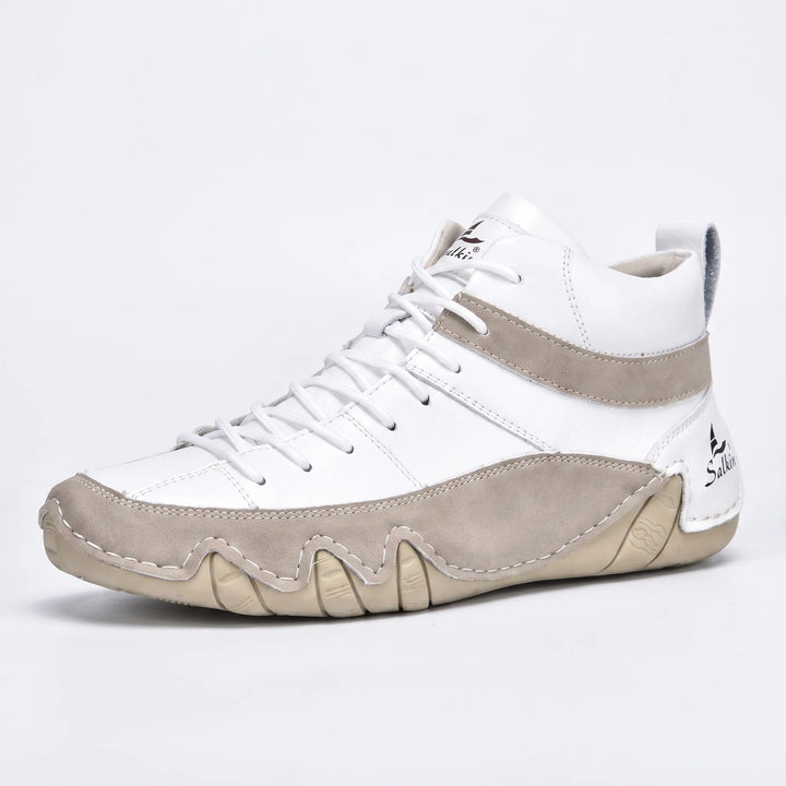 Hoge sneakers heren | Casual veterschoenen