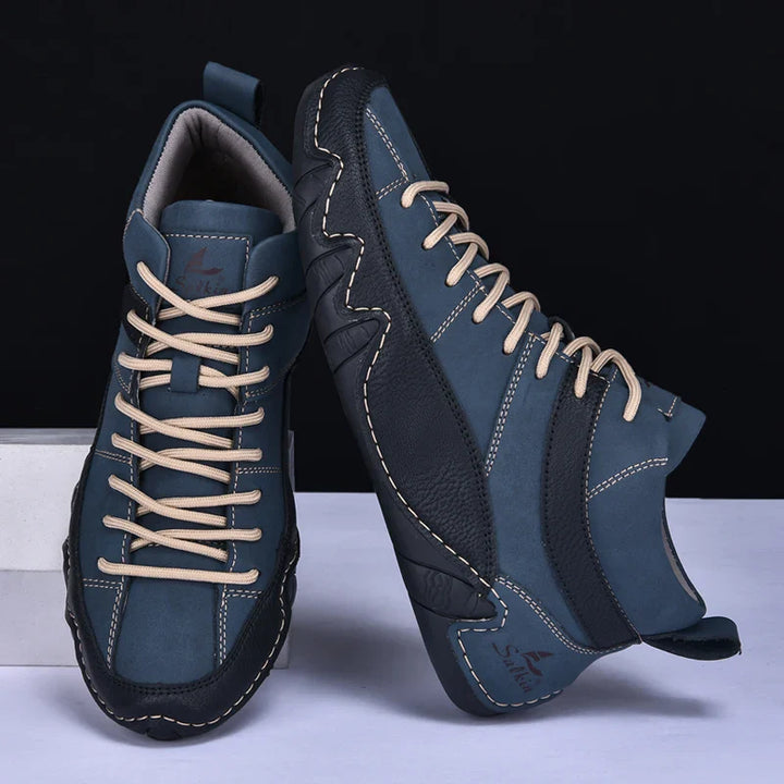 Hoge sneakers heren | Casual veterschoenen