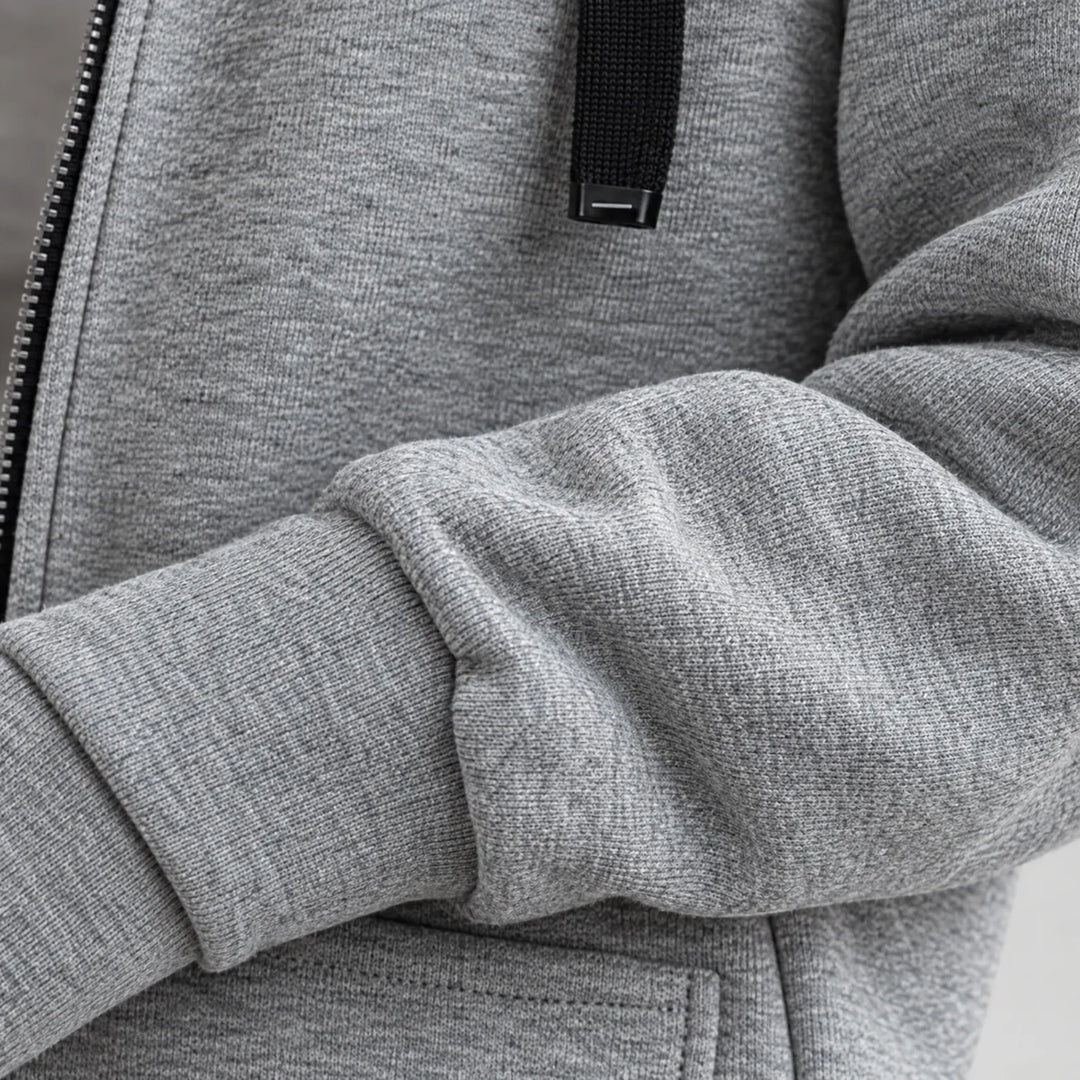 Hoodie dames | Lang oversized model met rits en capuchon