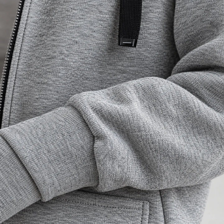 Hoodie dames | Lang oversized model met rits en capuchon