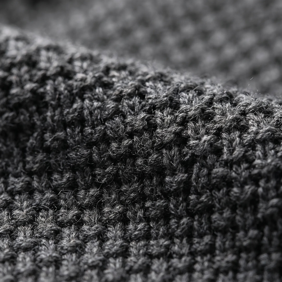 Hoodie heren | Gebreid vest met capuchon en fleece voering