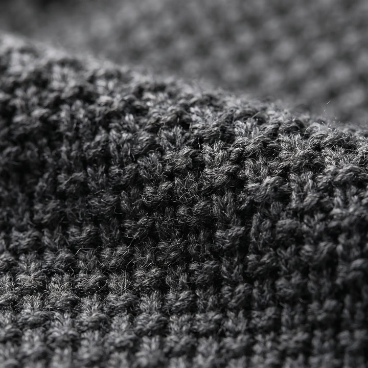 Hoodie heren | Gebreid vest met capuchon en fleece voering