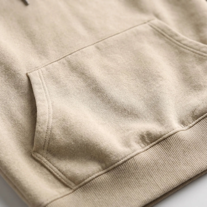 Hoodie heren | Half zip sweater met capuchon