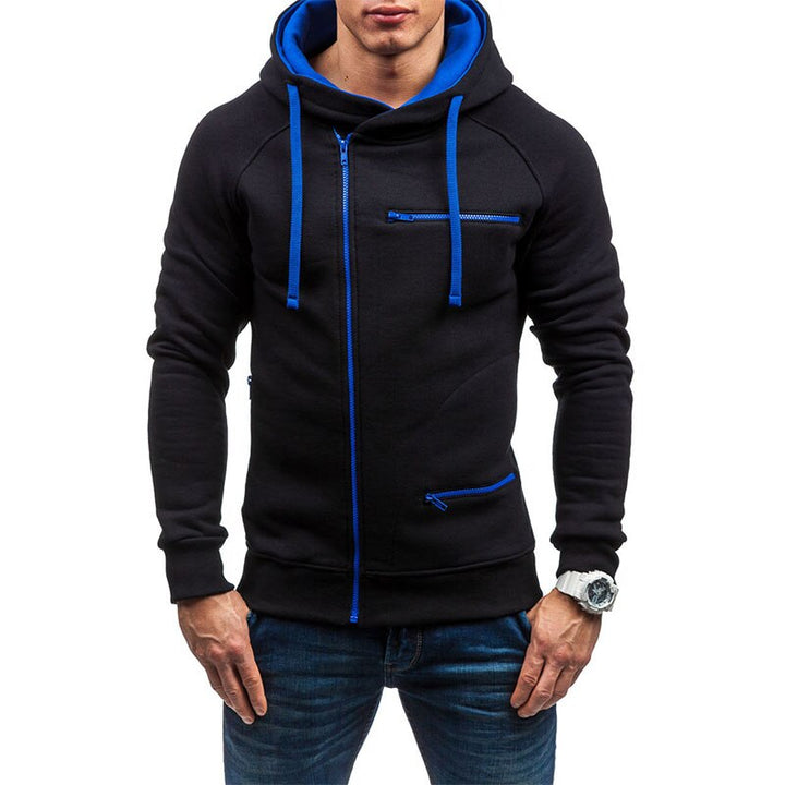 Hoodie heren | Vest met capuchon, ritssluiting en ritszakken