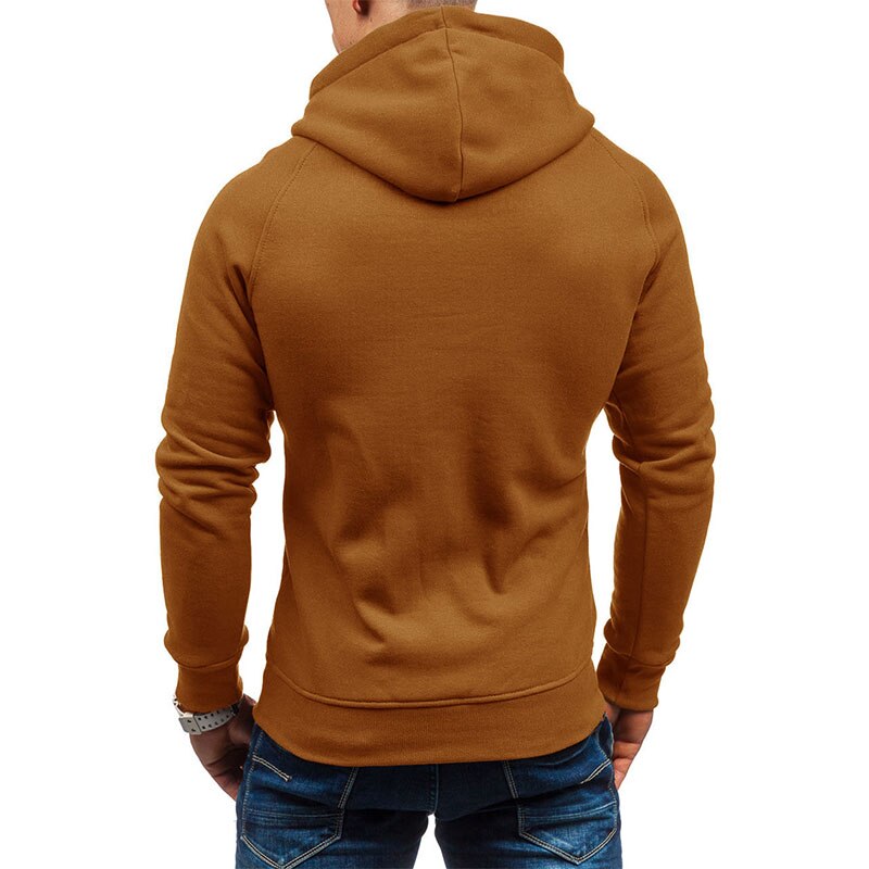 Hoodie heren | Vest met capuchon, ritssluiting en ritszakken