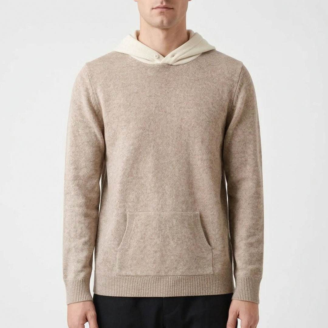 Hoodie heren | Wollen trui met capuchon