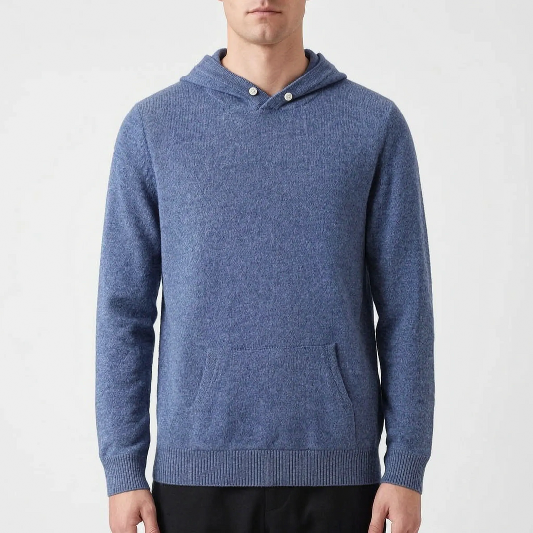 Hoodie heren | Wollen trui met capuchon