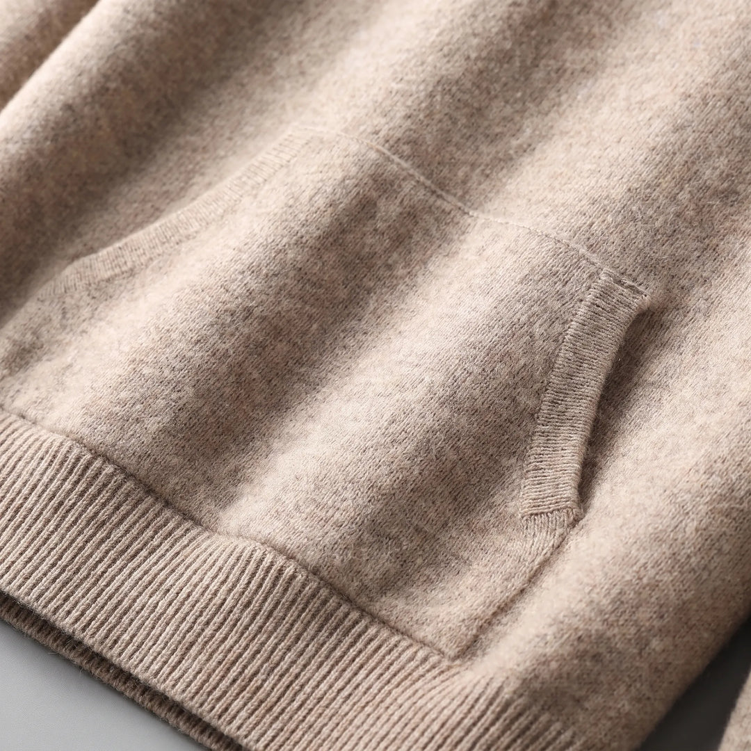 Hoodie heren | Wollen trui met capuchon