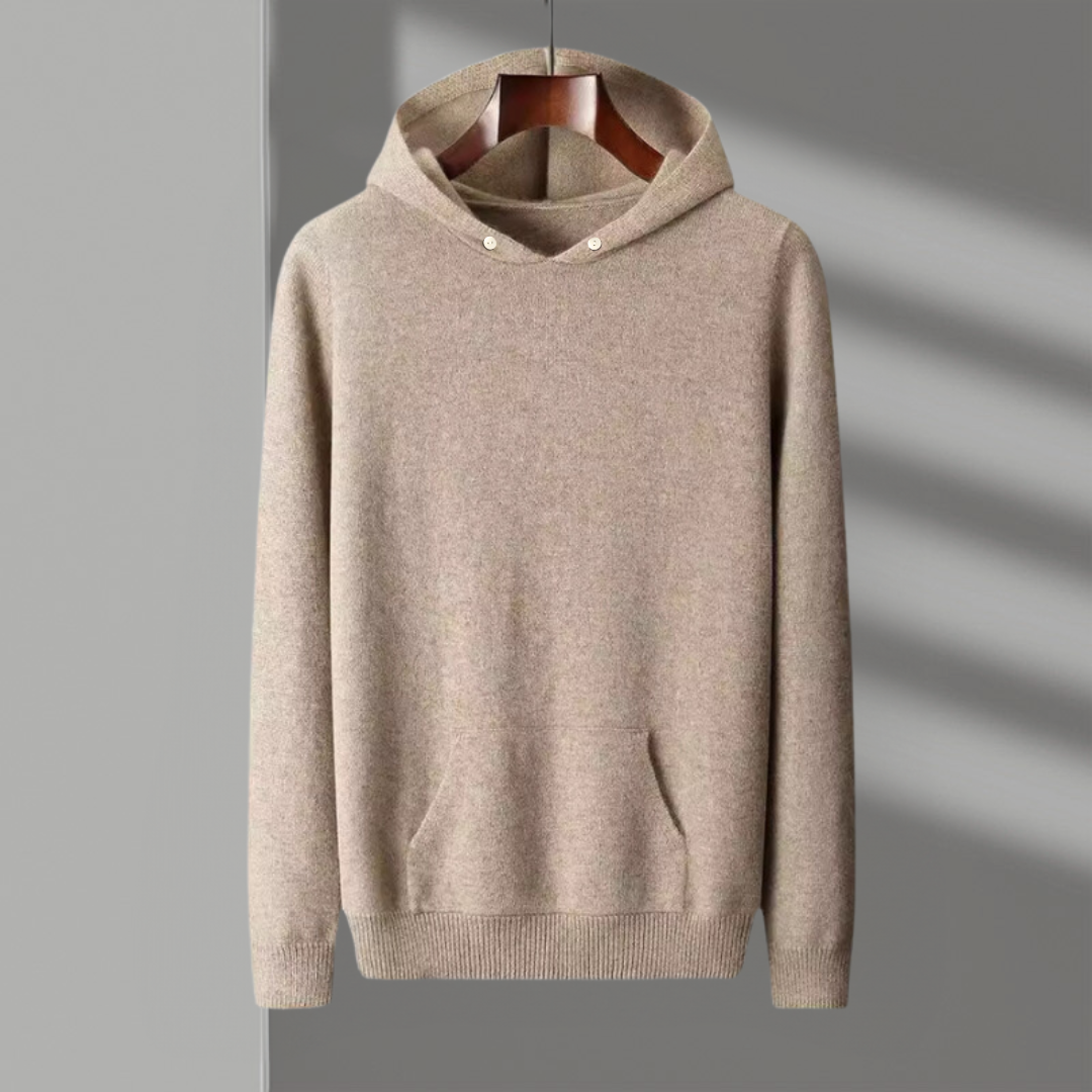 Hoodie heren | Wollen trui met capuchon