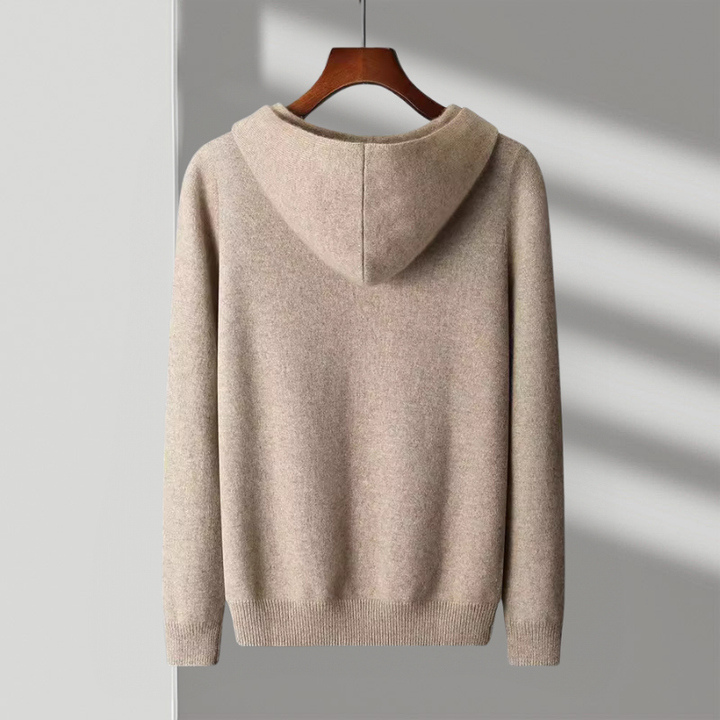 Hoodie heren | Wollen trui met capuchon