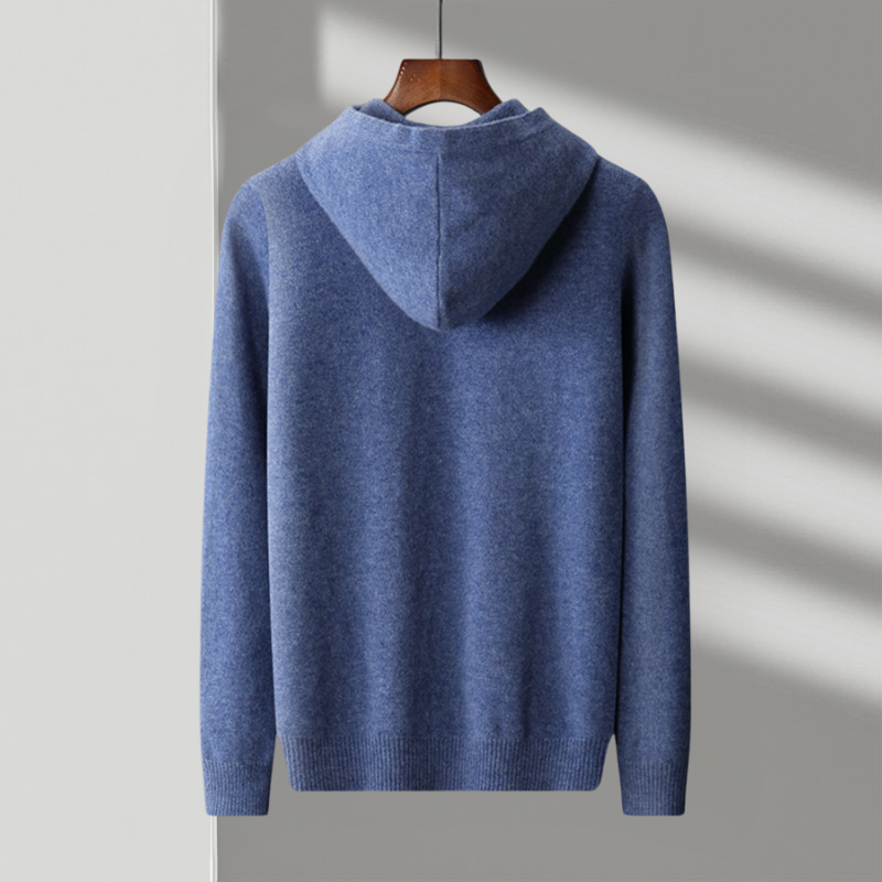 Hoodie heren | Wollen trui met capuchon