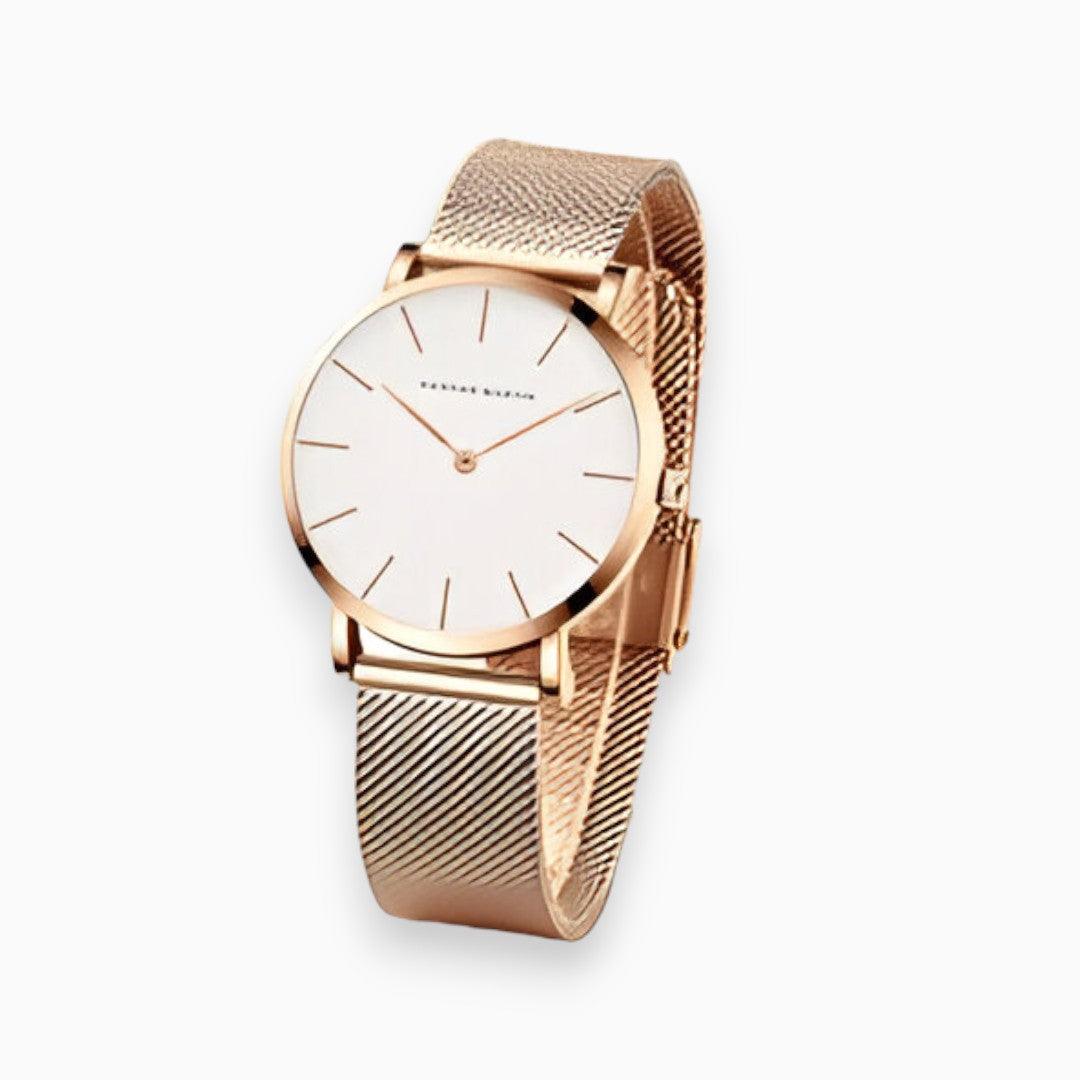 Horloge dames | Elegant horloge titanium look