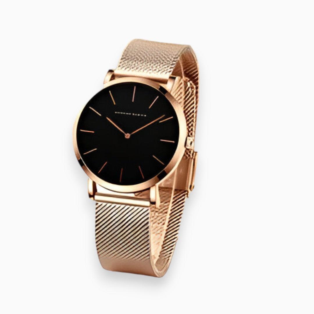 Horloge dames | Elegant horloge titanium look