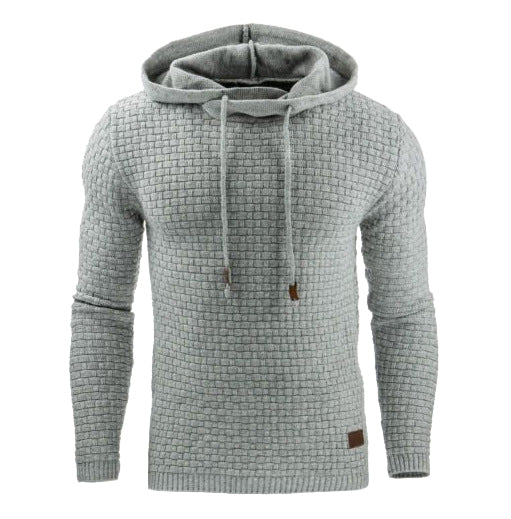 Richard | Heren hoodie met waffle structuur